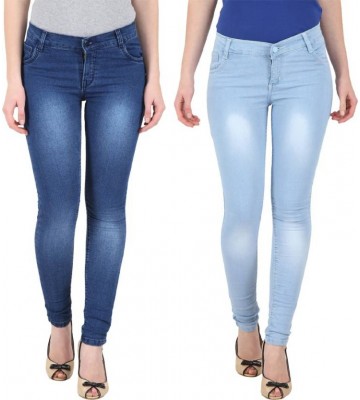 NGT Regular Women's Blue, Light Blue Jeans  (Pack of 2)